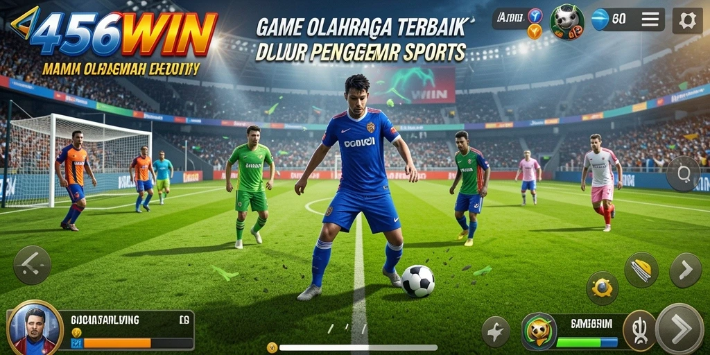 Screenshot utama 456WIN menampilkan aksi pertandingan olahraga seru.