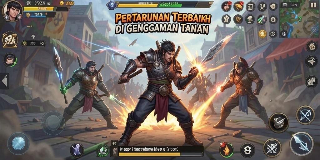 Tampilan dinamis pertandingan seru dalam 99ZK.