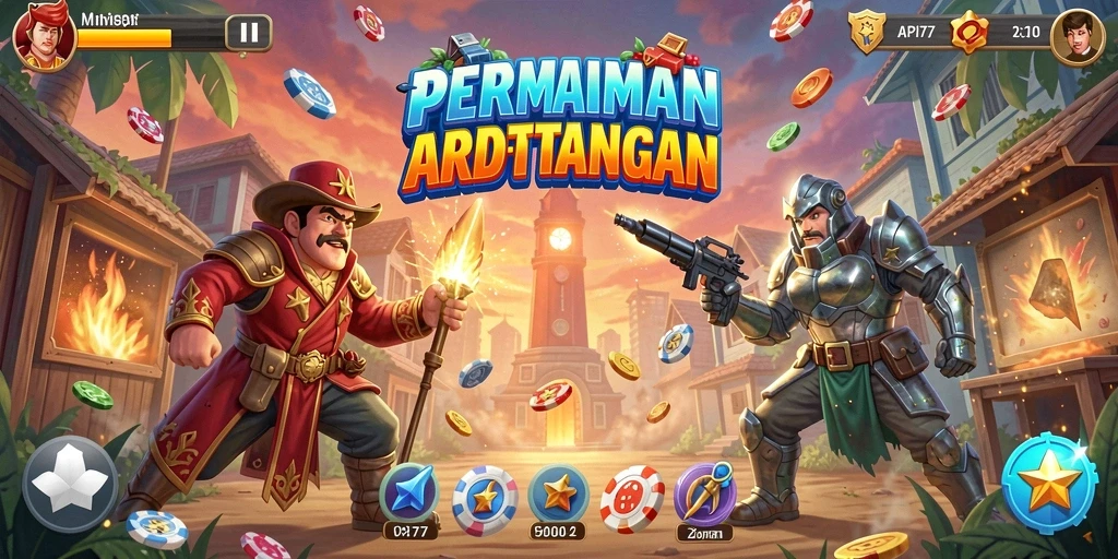 Tampilan gameplay seru dan penuh tantangan dari API77.
