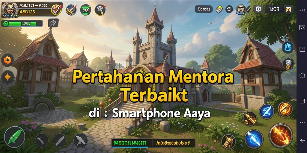 Tampilan gameplay menegangkan saat mempertahankan menara dari serangan musuh.