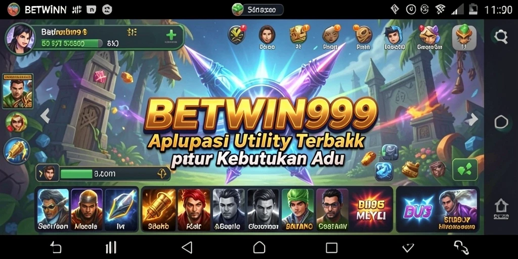 Antarmuka BETWIN999 yang bersih dan mudah digunakan untuk pengelolaan Utility.