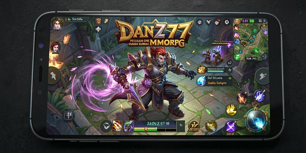 Screenshot utama DAN777 menampilkan pertarungan epik dalam dunia MMORPG yang menarik.