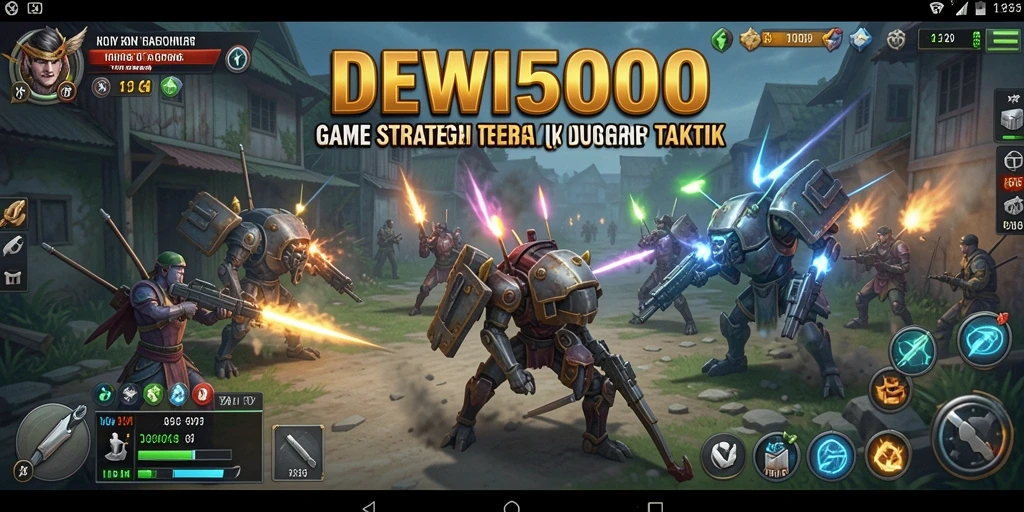 Gameplay mendebarkan di dunia taktik DEWI5000.