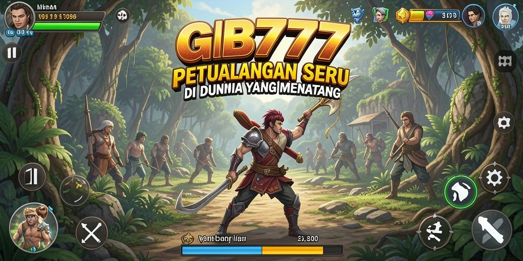 Screenshot menampilkan gameplay penuh aksi dalam petualangan seru di GB777.