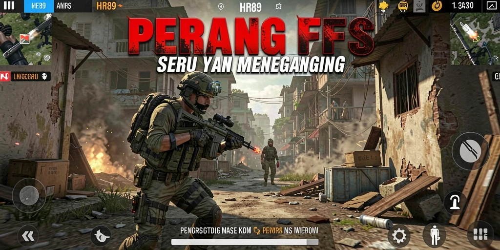 Tampilan Gameplay Seru dan Dinamis dari HR89 FPS.