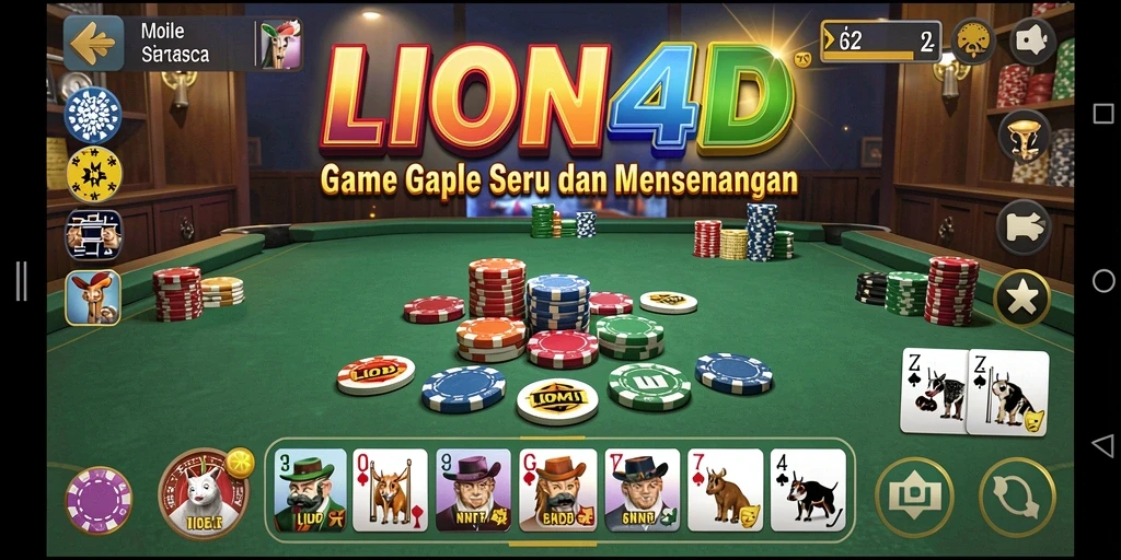 Tampilan gameplay seru LION4D dengan pemain yang berkompetisi.