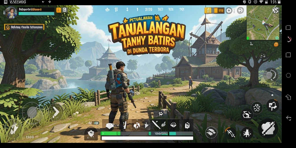 Screenshot gameplay MZ356 menampilkan petualangan seru di dunia terbuka.