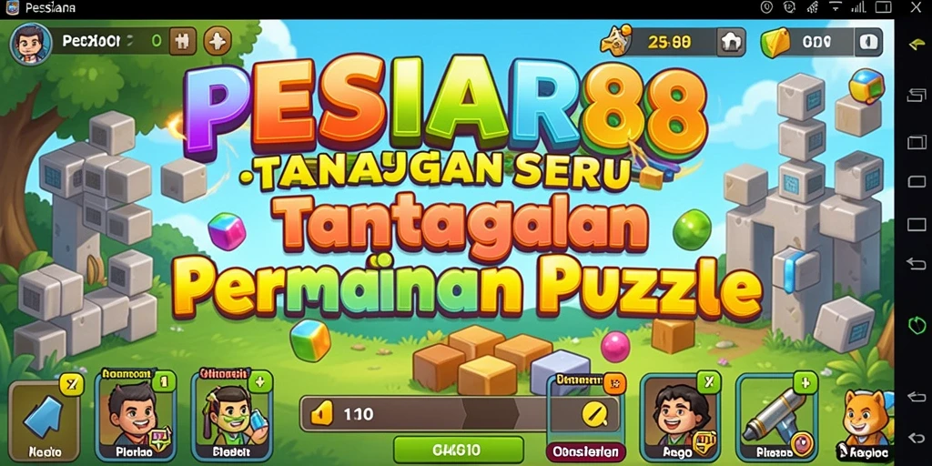 Gameplay menarik PESIAR88 dalam suasana puzzle.