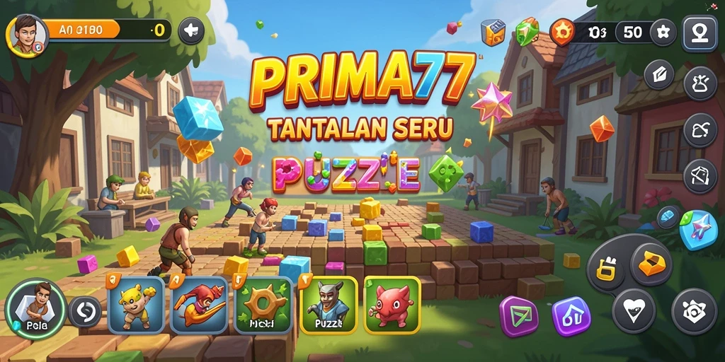 Tangkapan layar menunjukkan gameplay seru dalam PRIMA77 dengan berbagai teka-teki menarik.