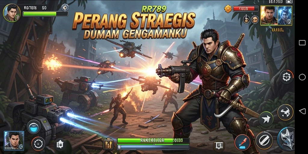 Tampilan gameplay menegangkan dalam pertempuran TPS di RR789.