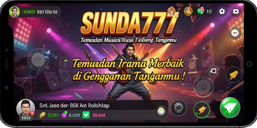 Tampilan menarik dari SUNDA777 saat pengguna menikmati musik.