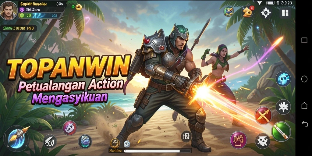 Tangkapan layar dari gameplay action TOPANWIN yang mendebarkan.