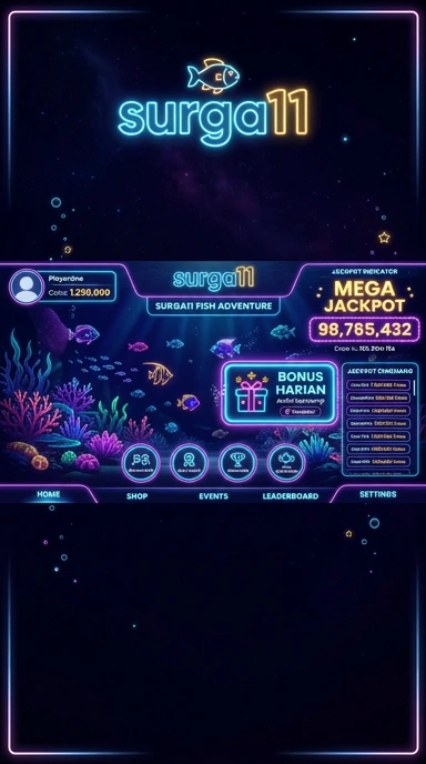 Tampilan antarmuka surga11 yang sederhana dan modern.